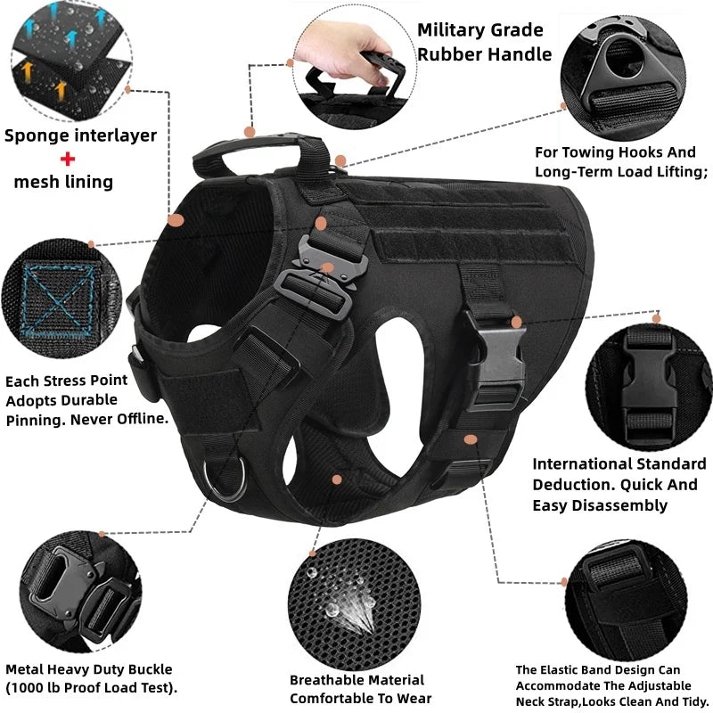 Guardian™ Tactical No-Pull Dog Harness