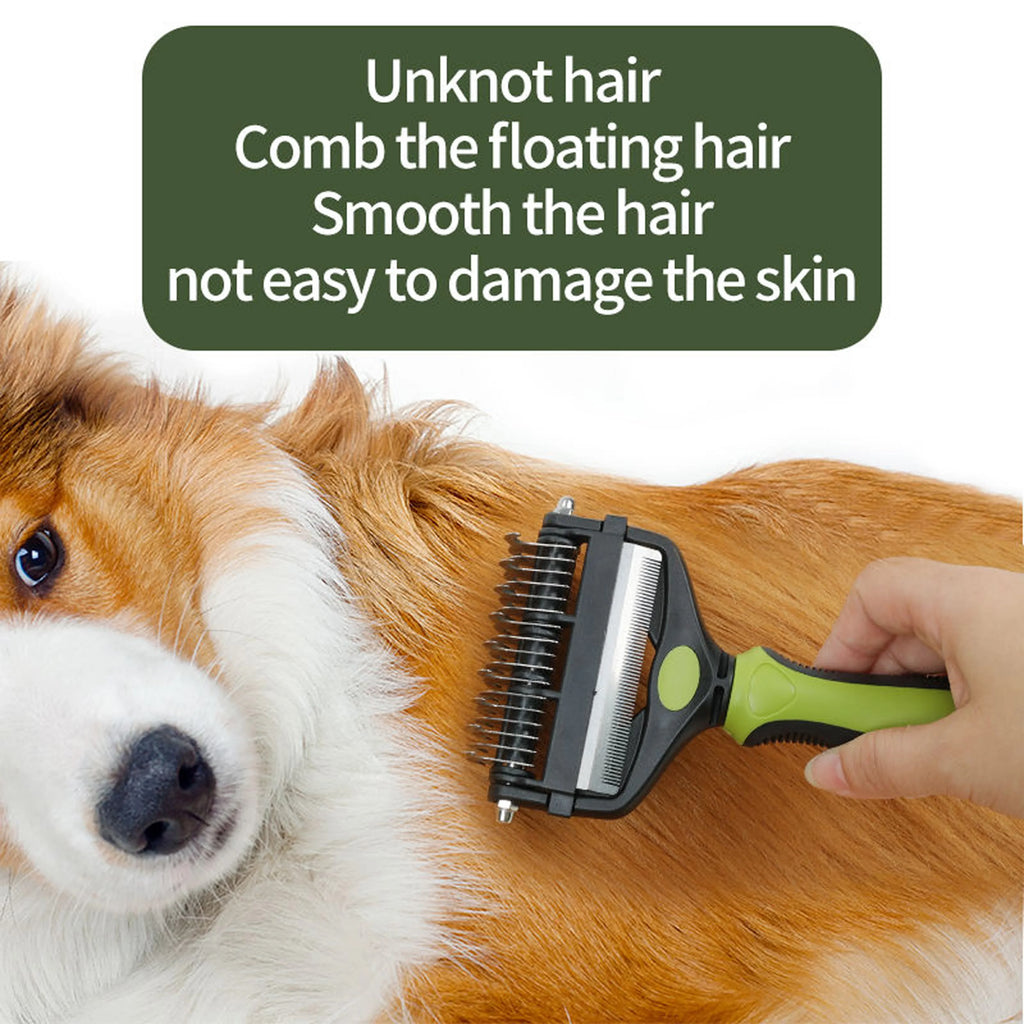FurEase 3-in-1 Deshedding & Detangling Brush