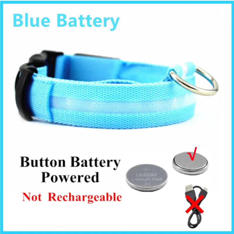 GlowGuard USB Rechargeable LED Dog Collar