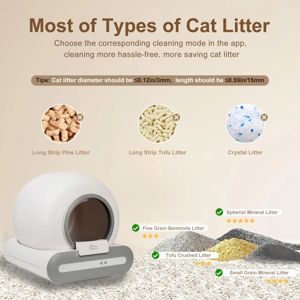 CleanNest 65L Self-Cleaning Cat Litter Box
