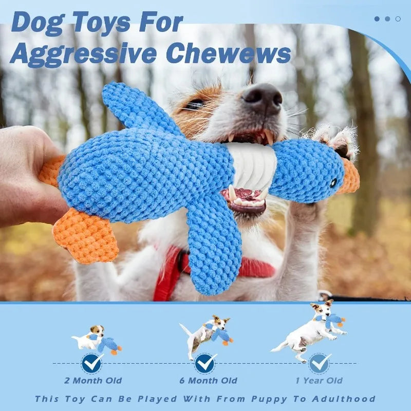 ToughBuddy™ Squeaky Plush Chew Doll — Heavy-Duty Dog Toy