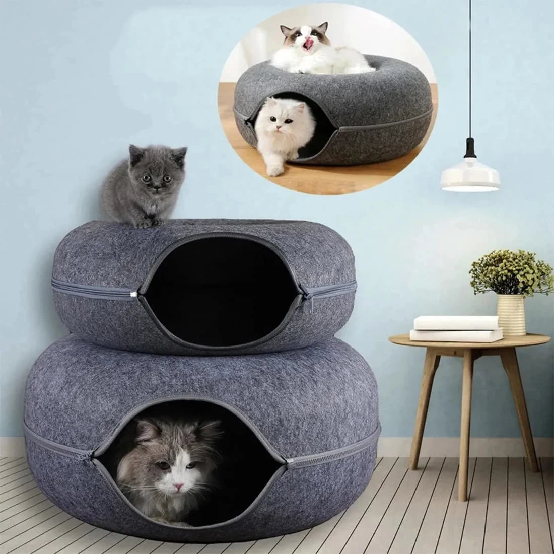 🐱 FjordNest™ PlayNest Tunnel Bed