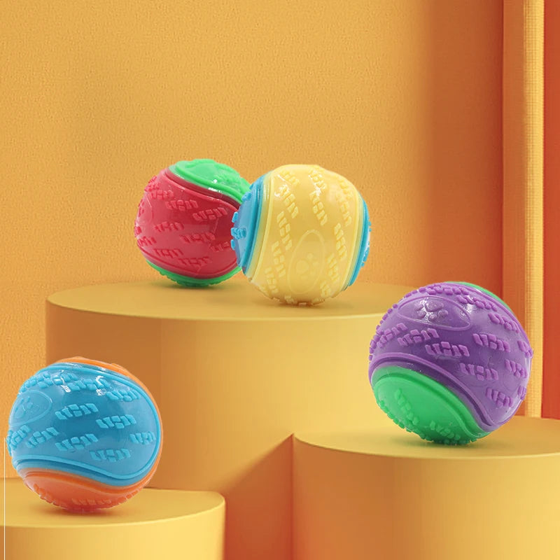 GripSqueak™ Soft TPR Squeaky Ball — Dog Dental Chew & Fetch Toy