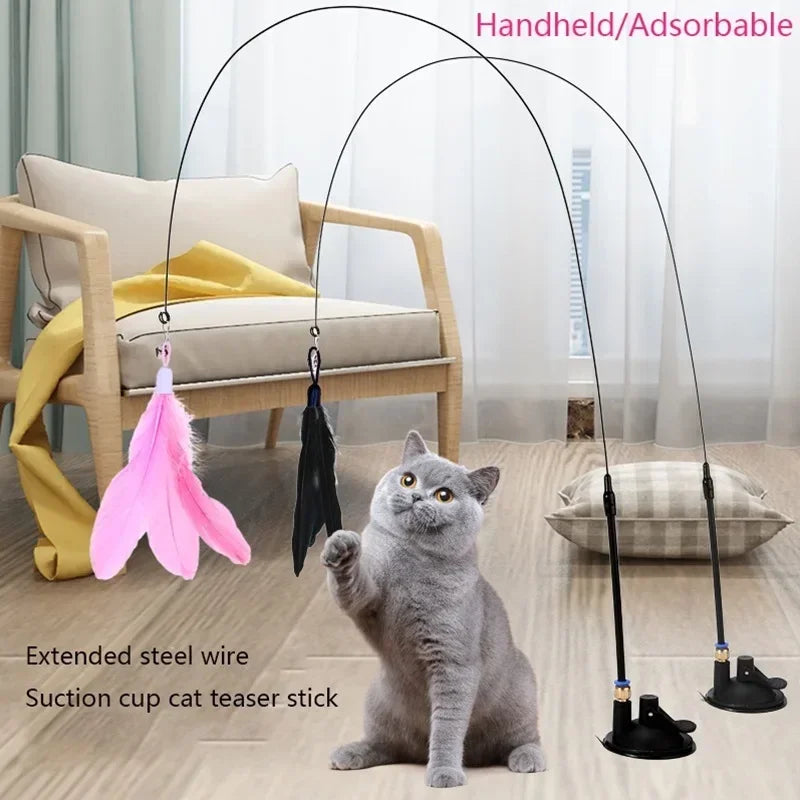 FeatherWand Pro — Suction Cup Interactive Cat Teaser