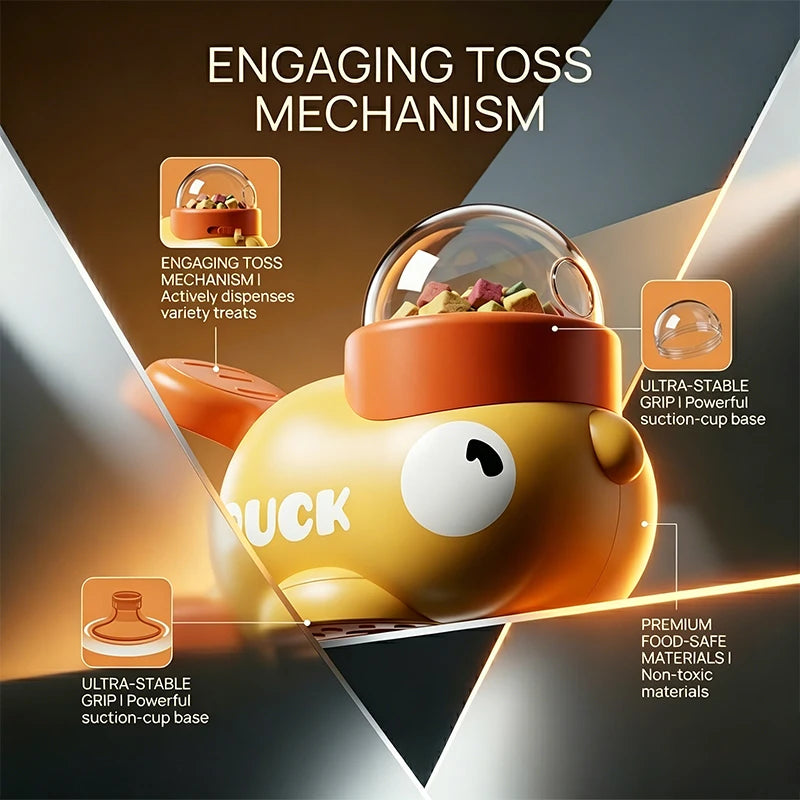 DuckDrop™ 2-in-1 Treat Dispenser & Slow Feeder — Dog Training Toy