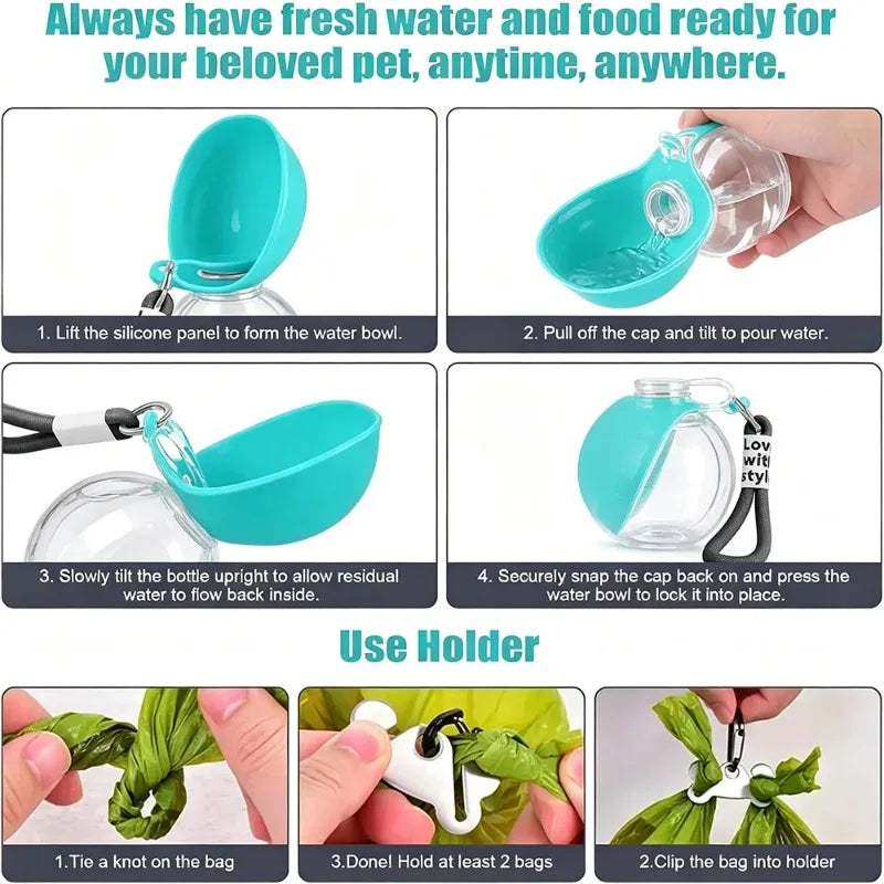PawSip 285ml Portable Pet Water Bottle