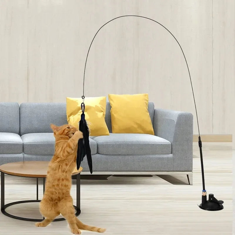 FeatherWand Pro — Suction Cup Interactive Cat Teaser