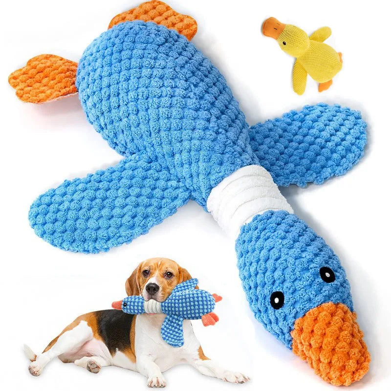 ToughBuddy™ Squeaky Plush Chew Doll — Heavy-Duty Dog Toy