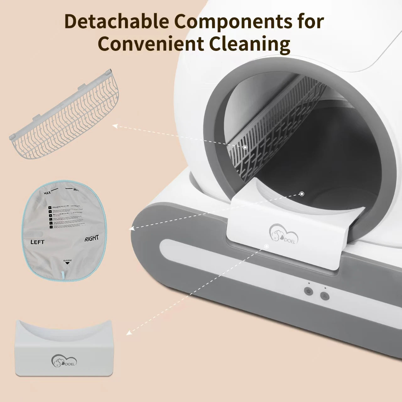 CleanNest 65L Self-Cleaning Cat Litter Box