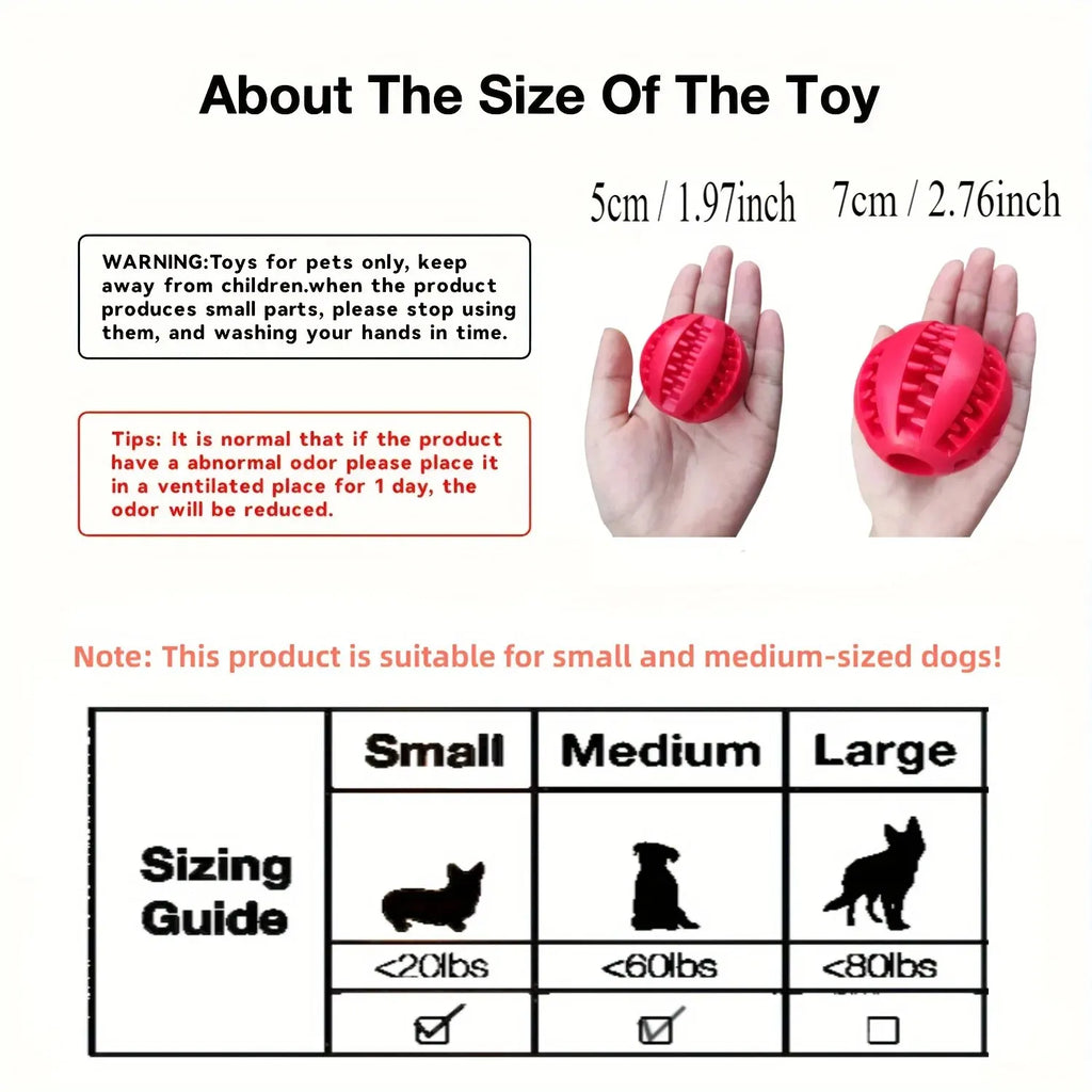 ChewClean™ Treat-Dispensing Dental Ball — Dog Chew & Teeth Cleaner