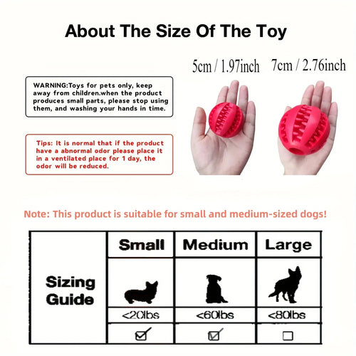 ChewClean™ Treat-Dispensing Dental Ball — Dog Chew & Teeth Cleaner