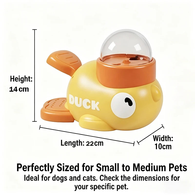 DuckDrop™ 2-in-1 Treat Dispenser & Slow Feeder — Dog Training Toy