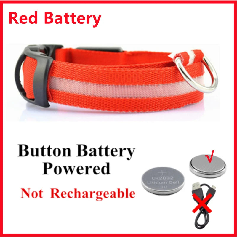 GlowGuard USB Rechargeable LED Dog Collar