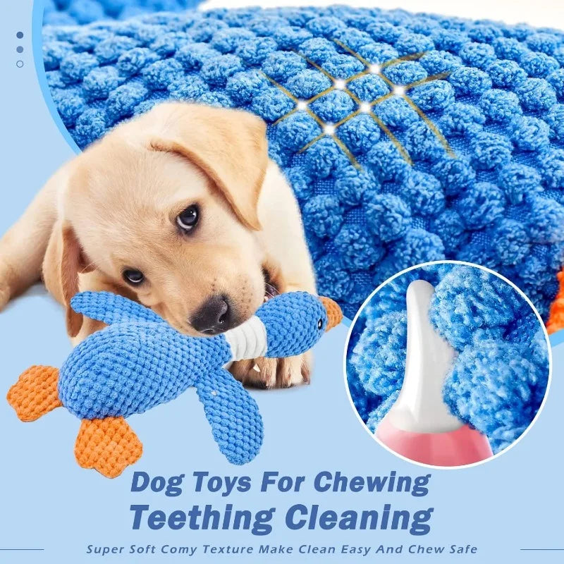 ToughBuddy™ Squeaky Plush Chew Doll — Heavy-Duty Dog Toy