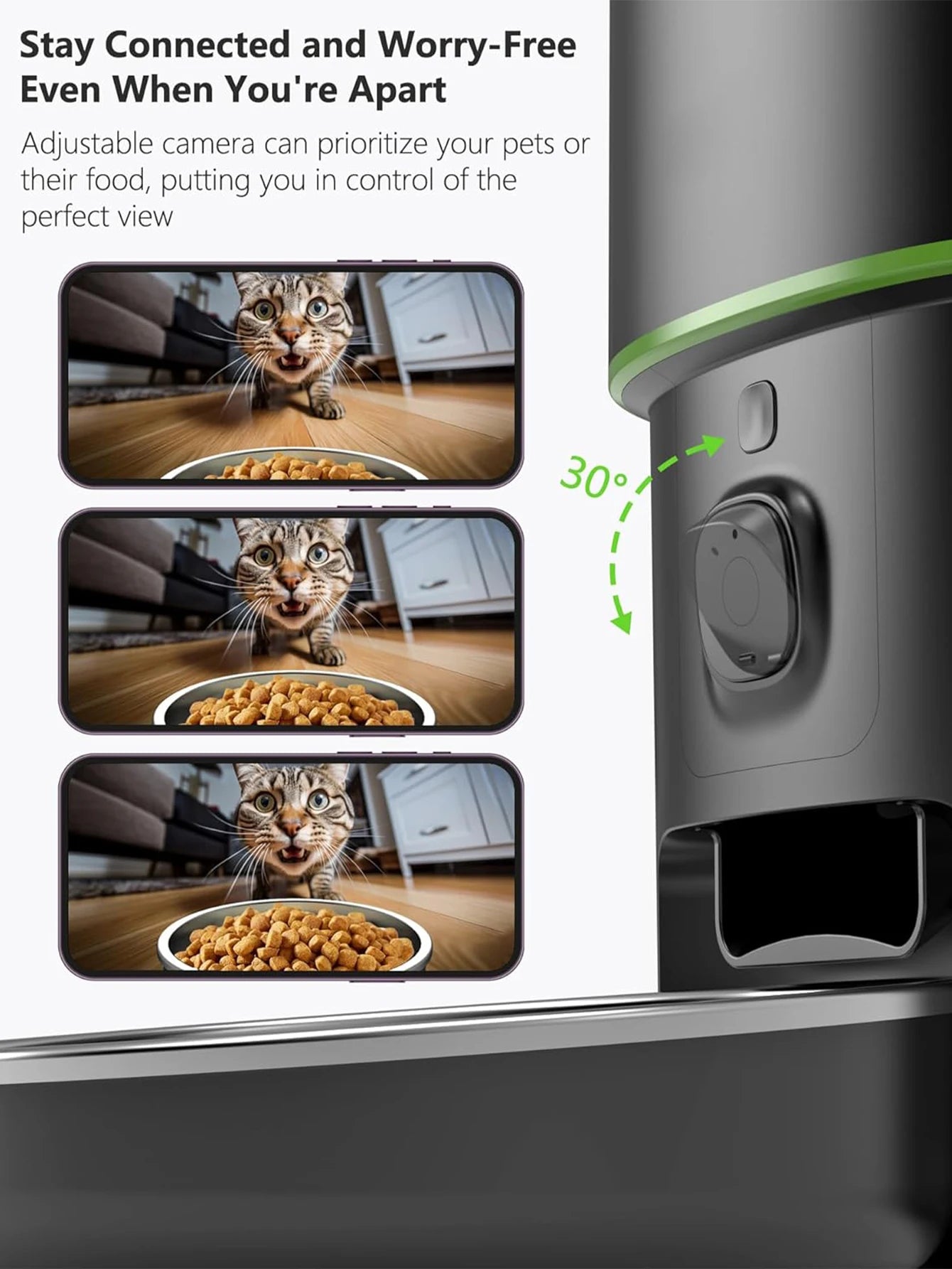 SmartCam 4L Wi-Fi Pet Feeder with 1080p Camera