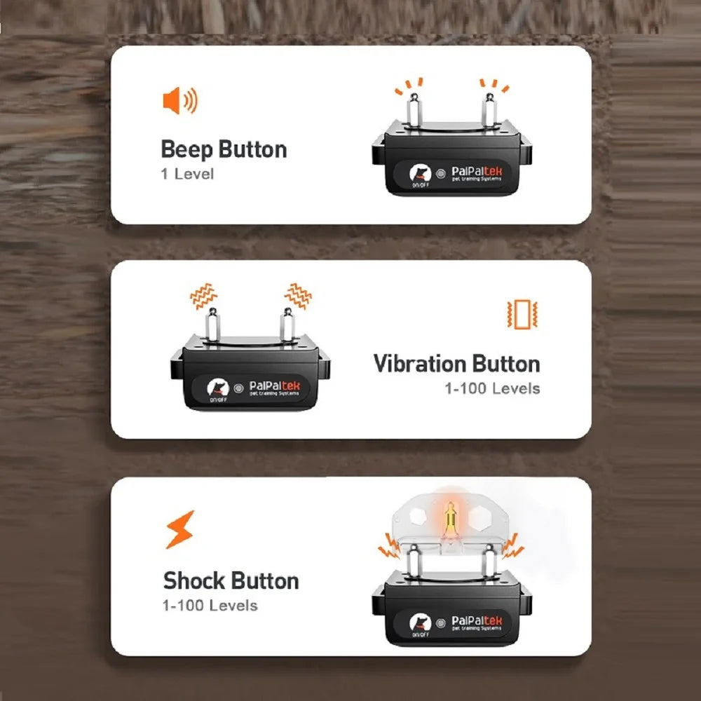 Remote Dog Training Collar with Beep & Vibration