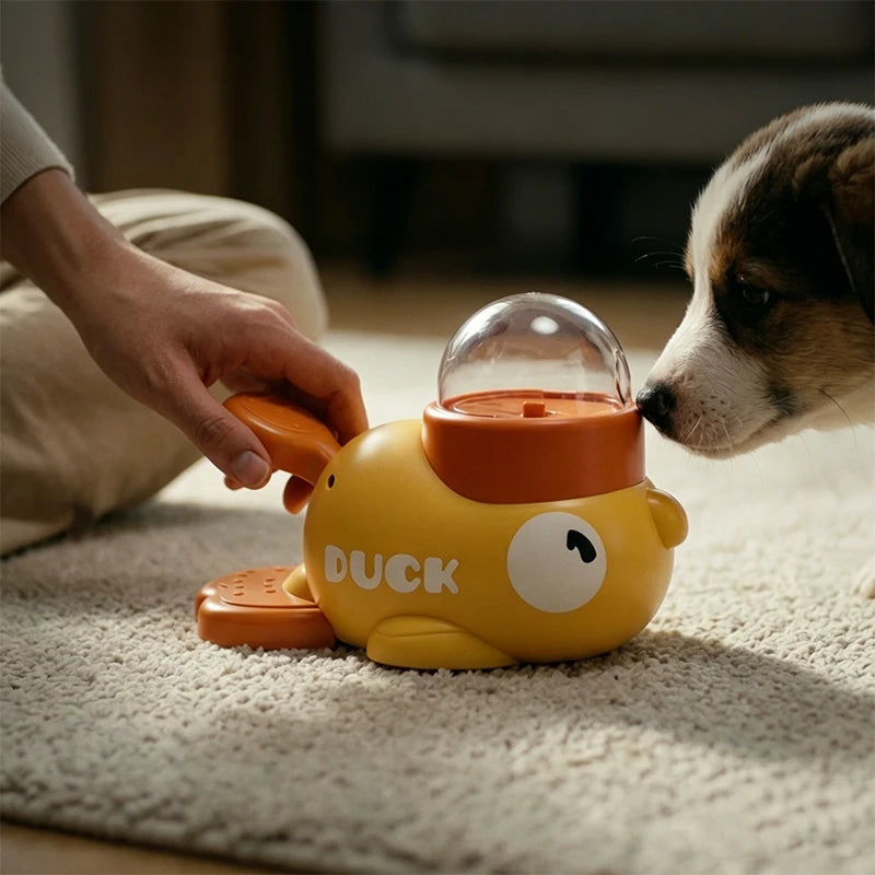 DuckDrop™ 2-in-1 Treat Dispenser & Slow Feeder — Dog Training Toy