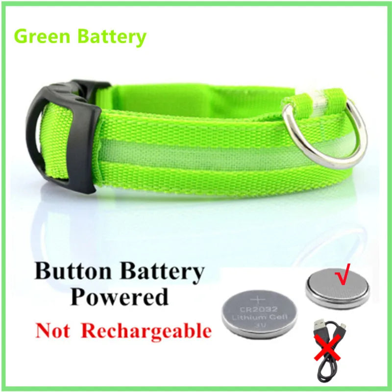 GlowGuard USB Rechargeable LED Dog Collar