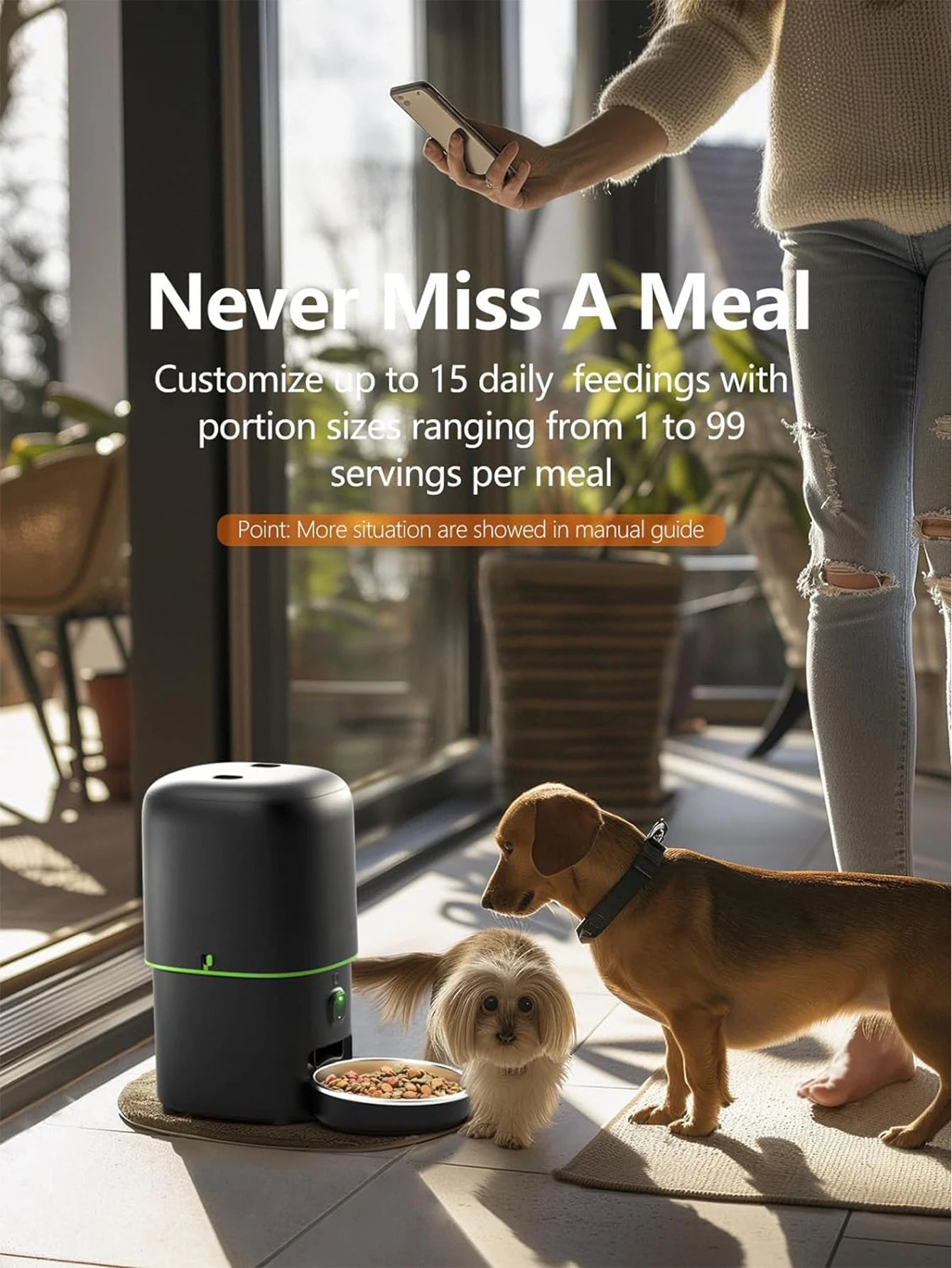 SmartCam 4L Wi-Fi Pet Feeder with 1080p Camera