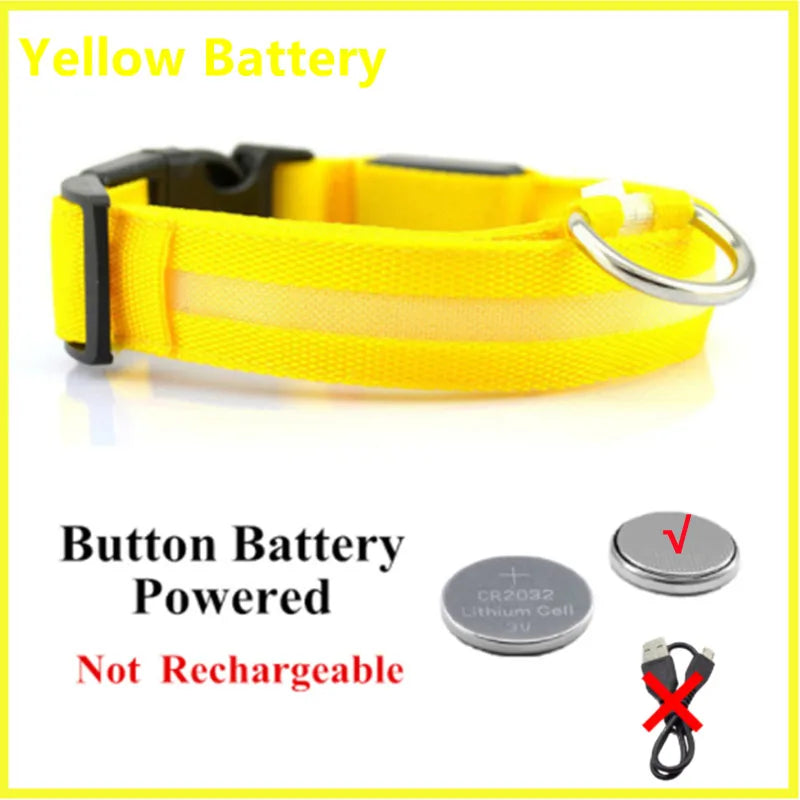 GlowGuard USB Rechargeable LED Dog Collar