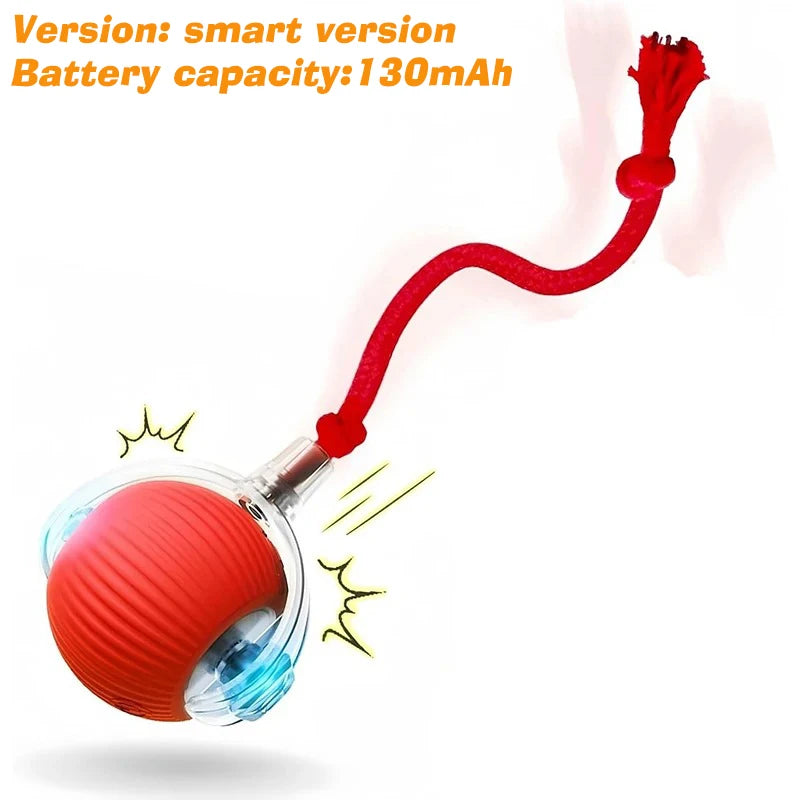 SmartRoll™ Rechargeable Auto-Rolling Ball — Interactive Dog Toy