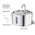 PureFlow 2.2L Stainless Steel Pet Water Fountain