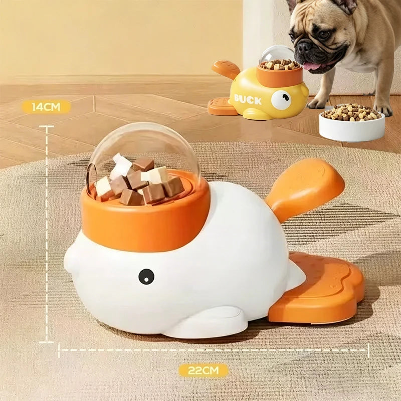 DuckDrop™ 2-in-1 Treat Dispenser & Slow Feeder — Dog Training Toy