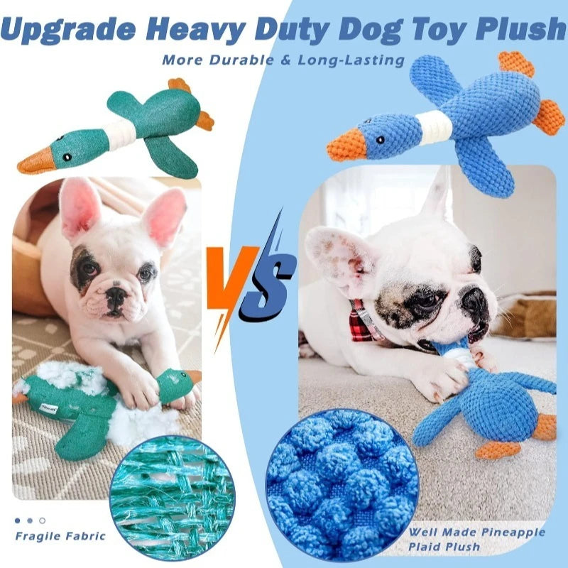 ToughBuddy™ Squeaky Plush Chew Doll — Heavy-Duty Dog Toy