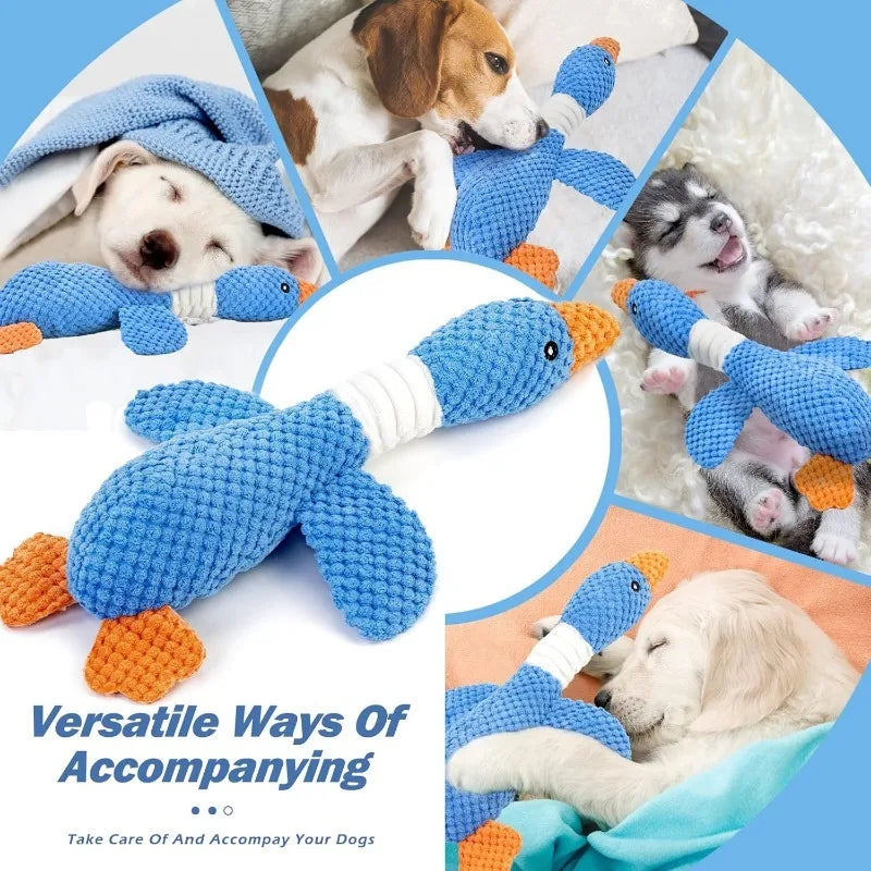 ToughBuddy™ Squeaky Plush Chew Doll — Heavy-Duty Dog Toy