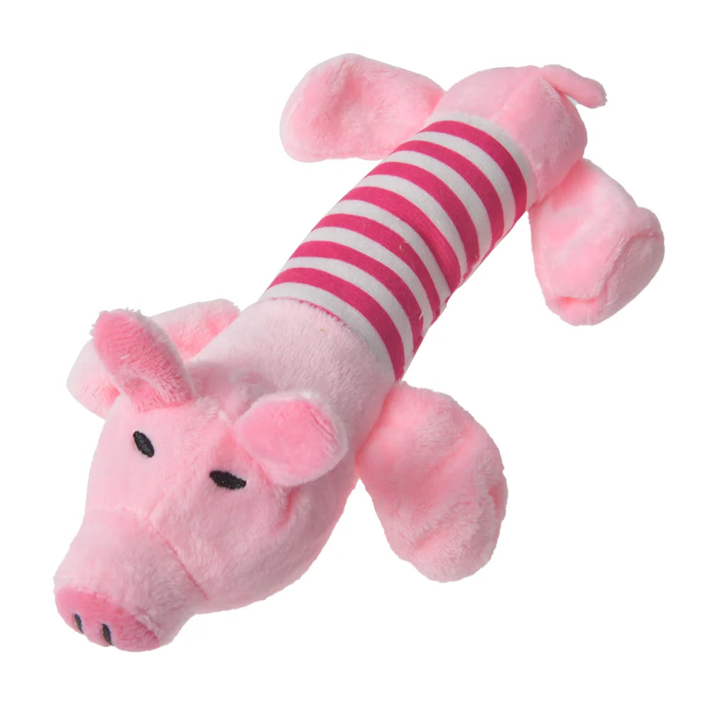 WildPals™ Plush Animal Squeaky Toy — Interactive Dog & Cat Companion