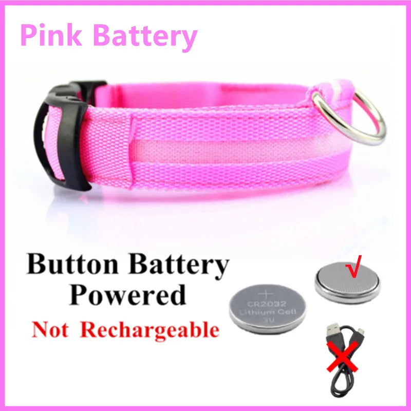 GlowGuard USB Rechargeable LED Dog Collar