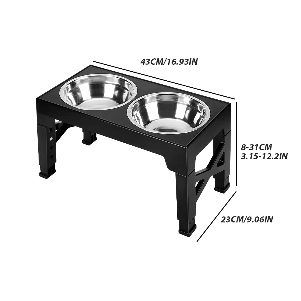 AdjustaDine Raised Dog Bowl Station