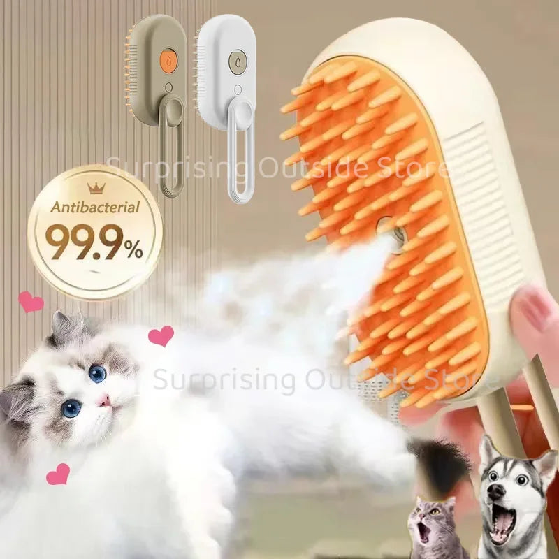 MistGroom 3-in-1 Pet Massage Brush