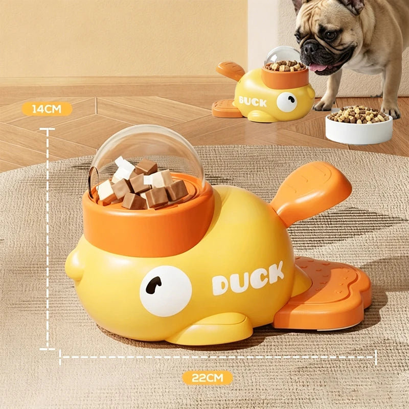 DuckDrop™ 2-in-1 Treat Dispenser & Slow Feeder — Dog Training Toy