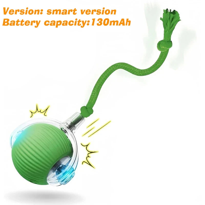 SmartRoll™ Rechargeable Auto-Rolling Ball — Interactive Dog Toy