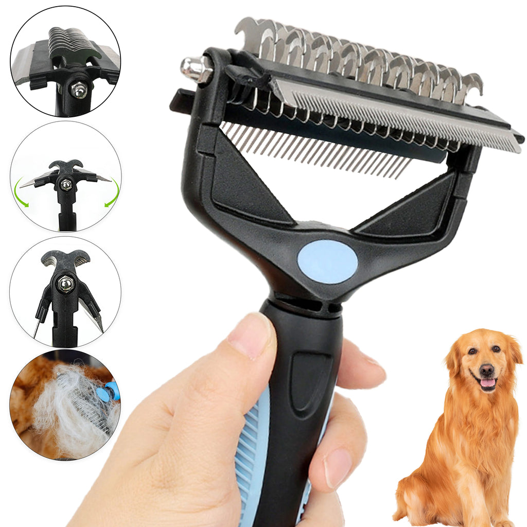 FurEase 3-in-1 Deshedding & Detangling Brush