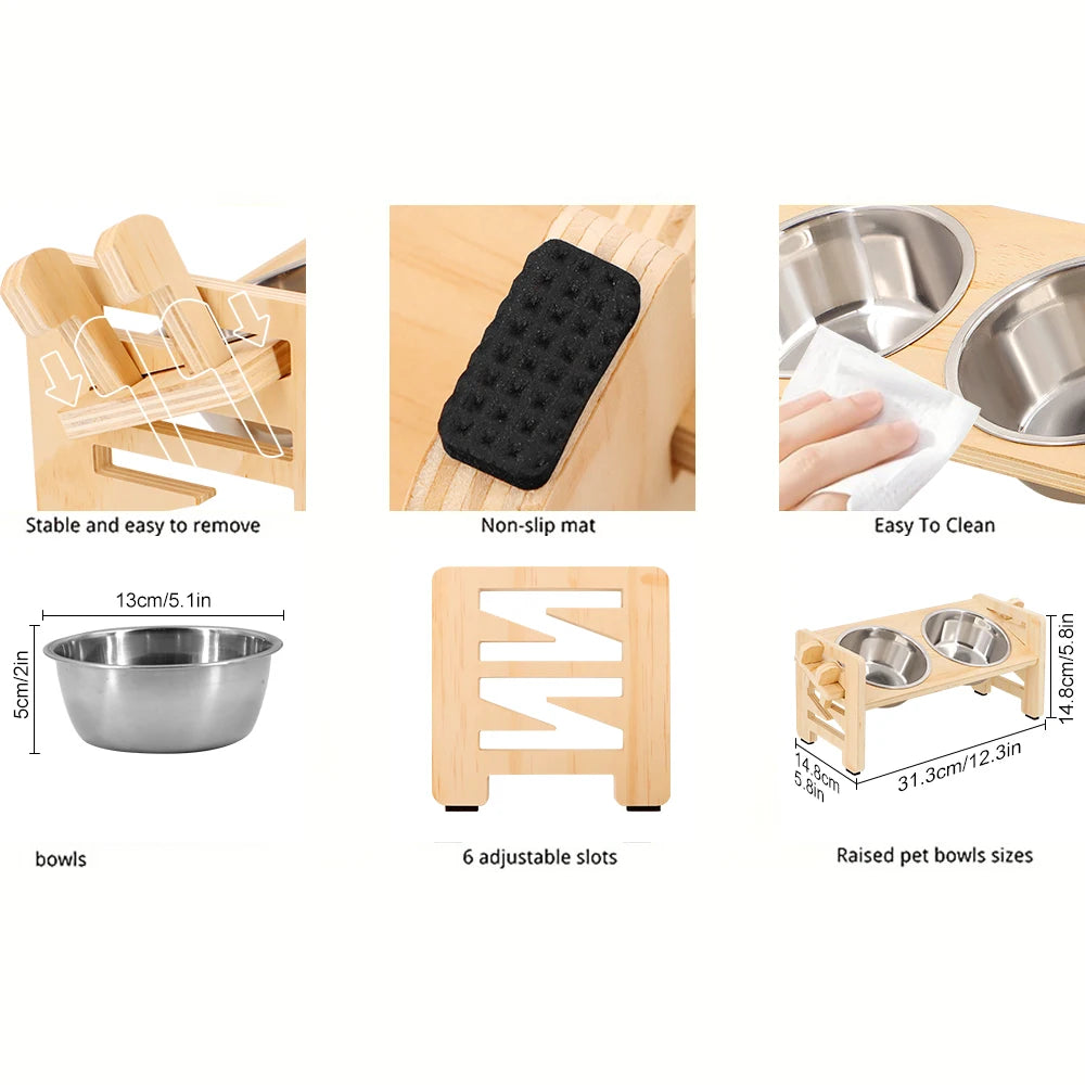 ComfyDine Elevated Pet Bowl Set
