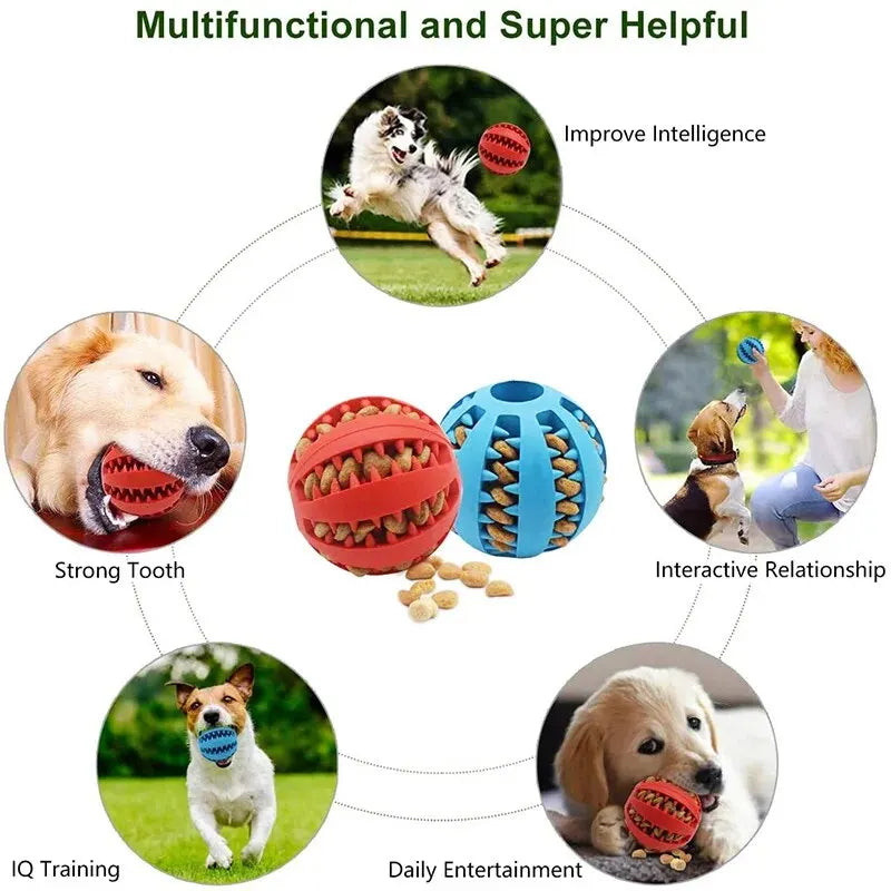 ChewClean™ Treat-Dispensing Dental Ball — Dog Chew & Teeth Cleaner