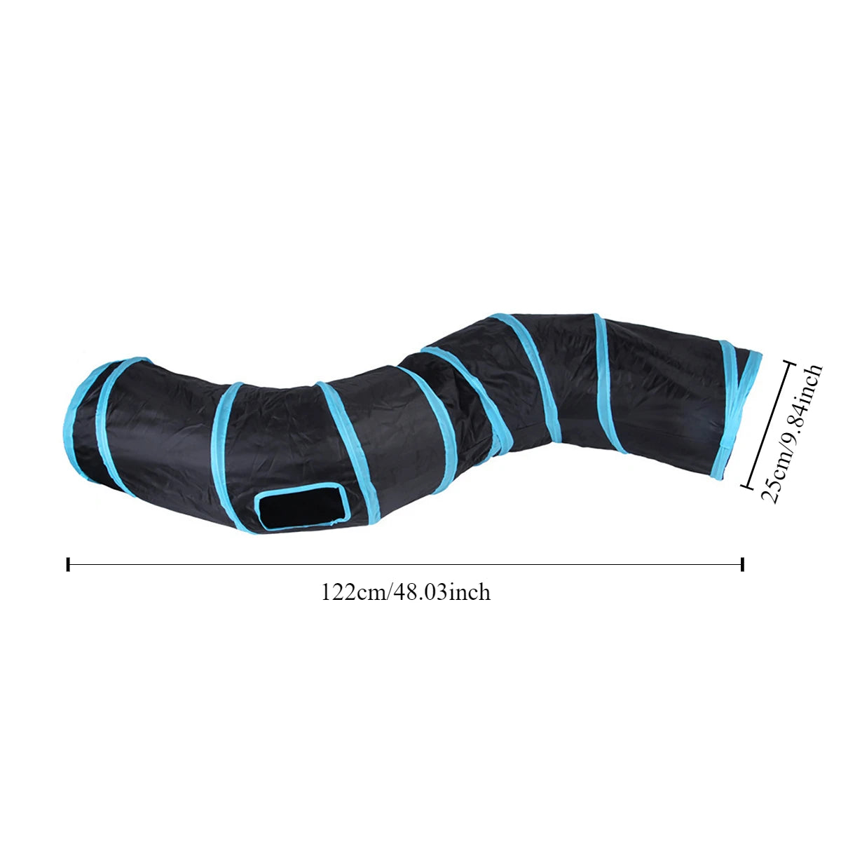 TunnelRun™ Foldable Pop-Up Play Tunnel — Cat & Puppy Exercise Toy