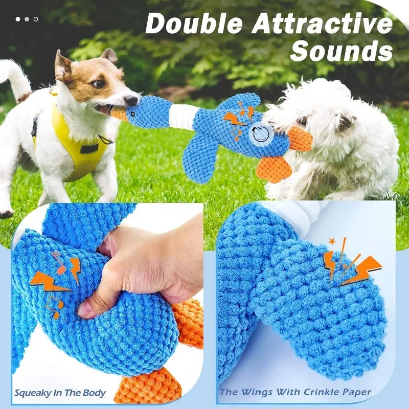 ToughBuddy™ Squeaky Plush Chew Doll — Heavy-Duty Dog Toy