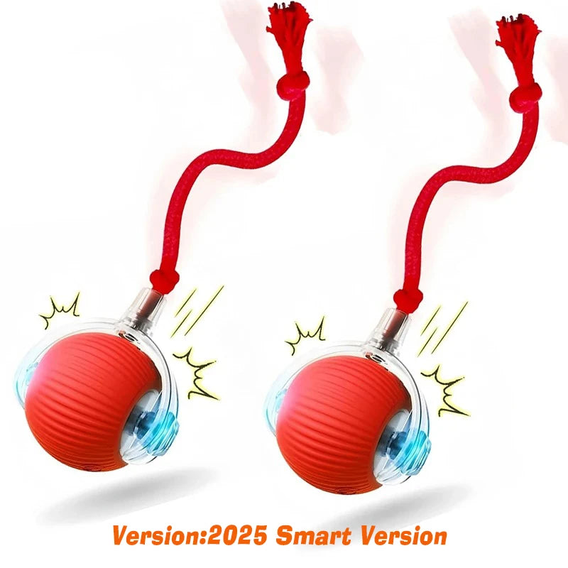 SmartRoll™ Rechargeable Auto-Rolling Ball — Interactive Dog Toy