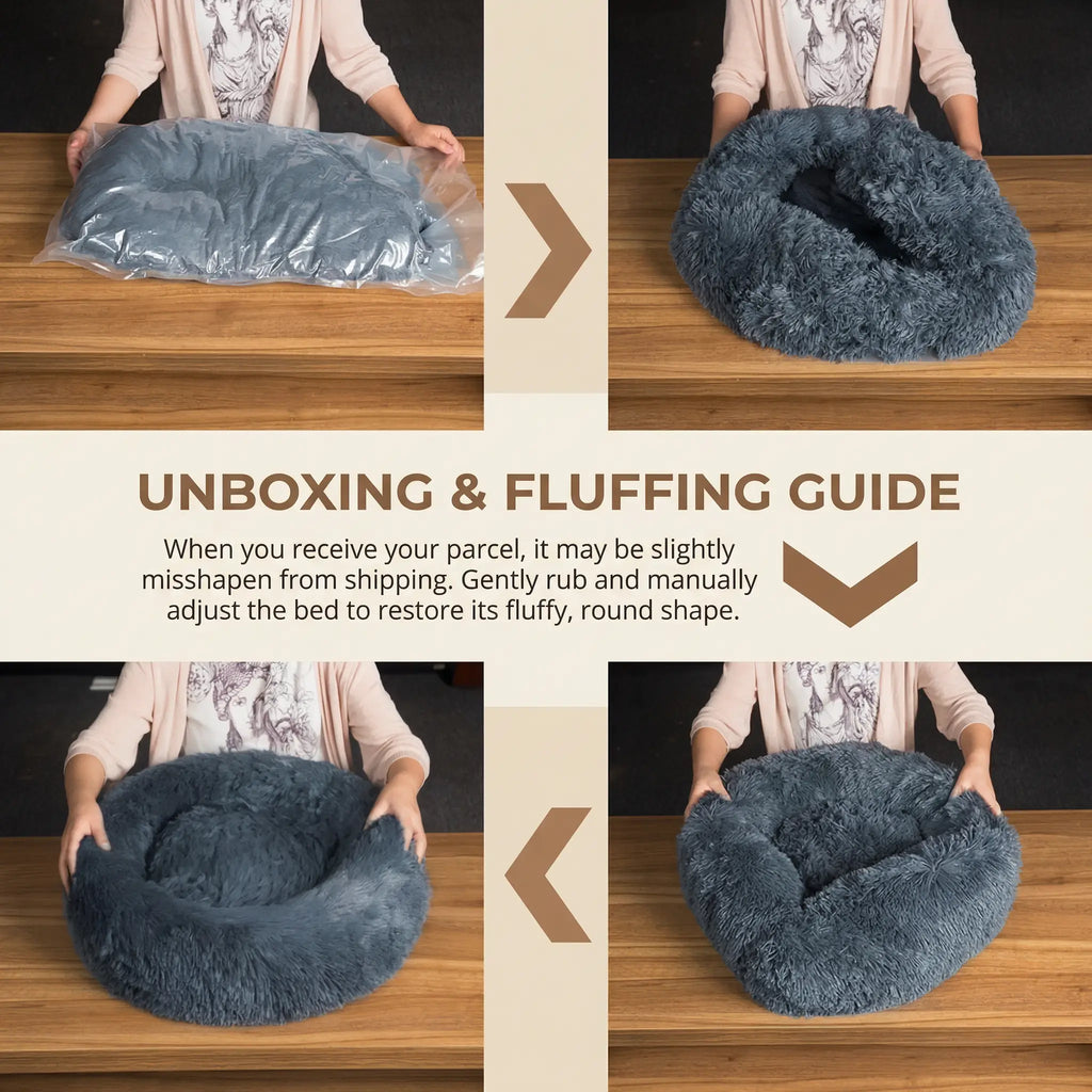 FjordNest Calming Donut Bed