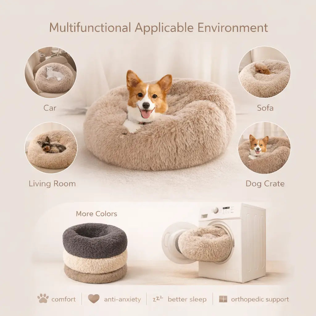 FjordNest Calming Donut Bed